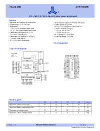 Datasheet AS7C31025B-10JC производства Alliance