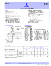 Datasheet AS7C31026-15BI производства Alliance
