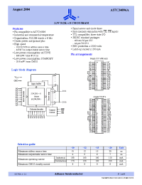Datasheet AS7C34096A-10JC производства Alliance