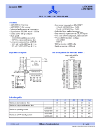 Datasheet AS7C34098-10TC производства Alliance