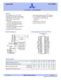 Datasheet AS7C34098A-10JC производства Alliance