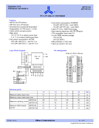 Datasheet AS7C3513A-12JC производства Alliance