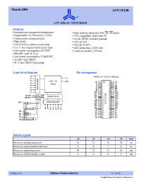 Datasheet AS7C3513B-10JCN производства Alliance