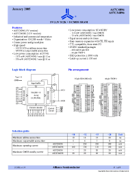 Datasheet AS7C4096-12JC производства Alliance