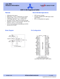 Datasheet AS80SSTVF16857-48TT производства Alliance