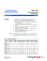 Datasheet EPM7064 производства Altera