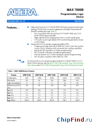 Datasheet EPM7128BFC256-4 производства Altera