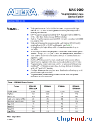 Datasheet EPM9320ALI84-10 производства Altera