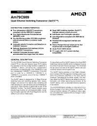 Datasheet AAM79C989JC manufacturer AMD