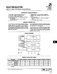 Datasheet AM2168-35 manufacturer AMD