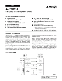 Datasheet AM27C010-150 manufacturer AMD