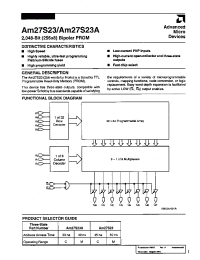 Datasheet AM27S23A производства AMD