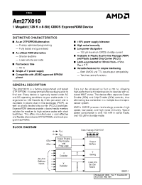 Datasheet AM27X010 производства AMD