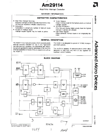 Datasheet AM29118 производства AMD