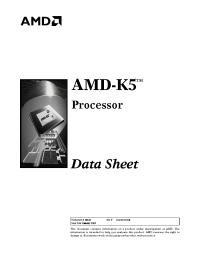 Datasheet AMD-K5-PR120ABR manufacturer AMD