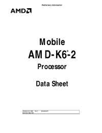 Datasheet AMD-K6-2/300ANZ manufacturer AMD