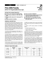 Datasheet PAL16R8DPC manufacturer AMD