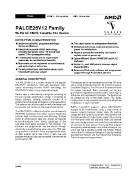 Datasheet PALCE26V12H-10PI manufacturer AMD
