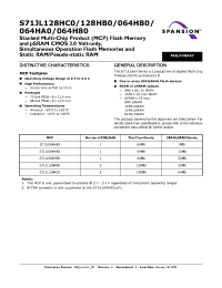 Datasheet S71JL064HA0Bxx01 производства AMD