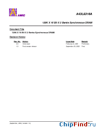 Datasheet A43L8316AV-5.5 производства AMICC