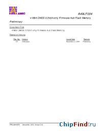 Datasheet A49LF004TL-33C производства AMICC