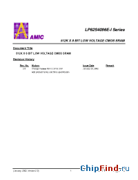 Datasheet LP62S4096E-I производства AMICC