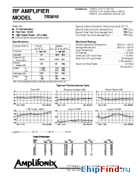 Datasheet BR3010 manufacturer Amplifonix