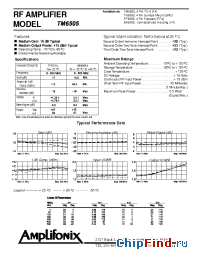 Datasheet TM6505 производства Amplifonix