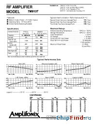 Datasheet TM9137 производства Amplifonix
