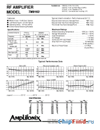 Datasheet TM9163 производства Amplifonix