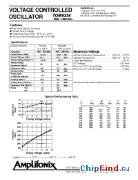 Datasheet TON9334 manufacturer Amplifonix