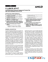 Datasheet C-LANCE-AT-KT/2 производства Advanced Micro Systems