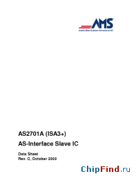 Datasheet AS2701 производства AMSCO