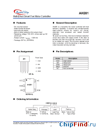 Datasheet AH281A-PLA производства Anachip