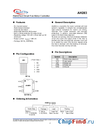 Datasheet AH283A-PA manufacturer Anachip