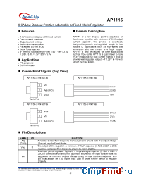 Datasheet AP1115AV28 производства Anachip