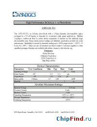 Datasheet 13PD150-TO manufacturer Anadigics