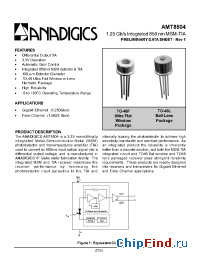 Datasheet AMT8504T46L manufacturer Anadigics