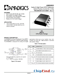 Datasheet AWS5503S15 manufacturer Anadigics