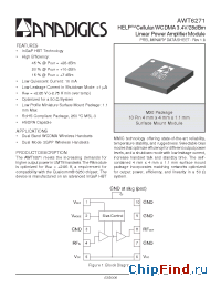 Datasheet AWT6271RM20P8 manufacturer Anadigics