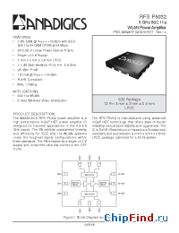 Datasheet RFSP5032RS32P0 производства Anadigics