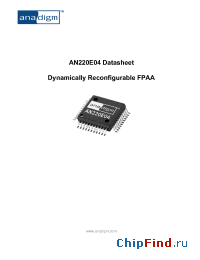 Datasheet AN220E04-QFPTR производства Anadigm