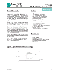 Datasheet AAT1126 производства AnalogicTech