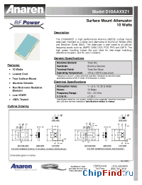 Datasheet D10AA10Z1 manufacturer Anaren