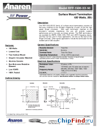 Datasheet RFP-1500-18-50 manufacturer Anaren