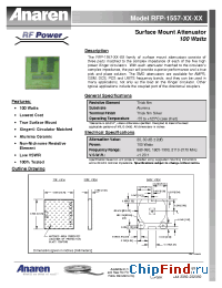 Datasheet RFP-1557-9-30 manufacturer Anaren