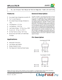Datasheet APL1117R-50VC-TUL производства Anpec