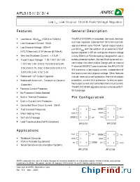 Datasheet APL5151-14B производства Anpec