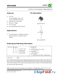 Datasheet APM1404SC-TR производства Anpec