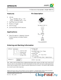 Datasheet APM4427KC-TRL производства Anpec